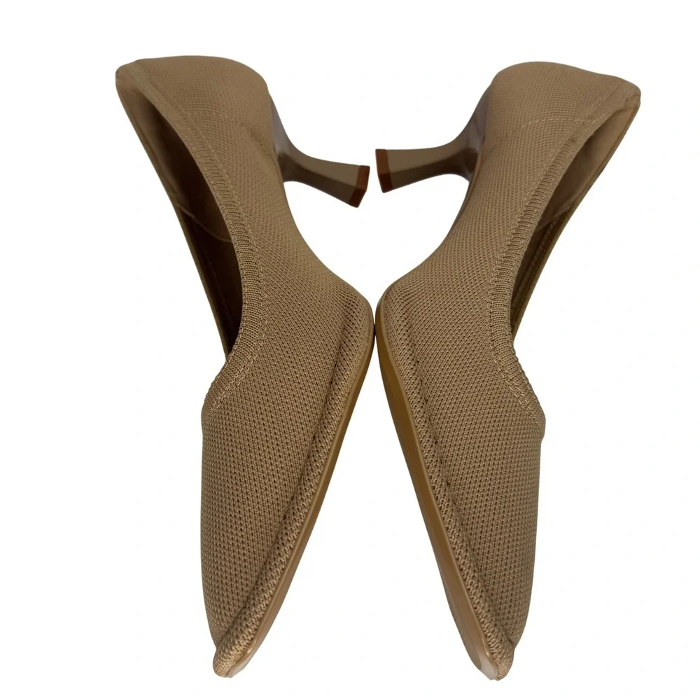 Cosy Island RefinEdge Square Toe Heels Pumps Size 11 Apricot Tan‎ Classic Classy - Picture 7 of 9